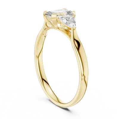 18K Gold Emerald Diamond Cluster Ring – 2 ct (00001L-15-)