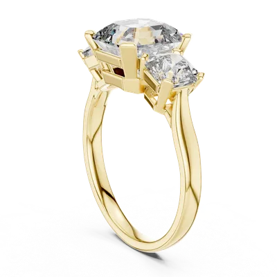 18K Gold Emerald Diamond Cluster Ring – 4.05 ct (00001L-19-)