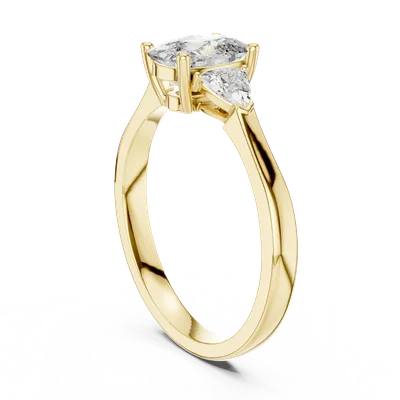 18K Gold Cushion Diamond Cluster Ring – 1.3 ct (00001L-22-)