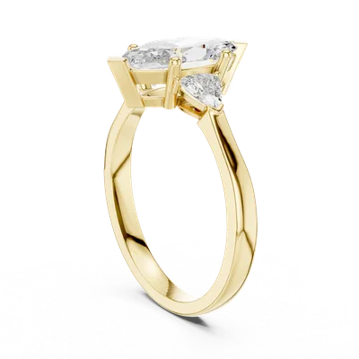 18K Gold Marquise Diamond Cluster Ring – 1.3 ct (00001L-24-)