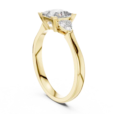 18K Gold Princess Diamond Cluster Ring – 1.3 ct (00001L-27-)