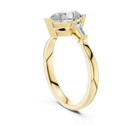 18K Gold Pear Diamond Cluster Ring – 1.39 ct (00001L-33-)