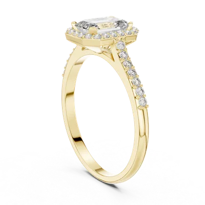 18K Gold Emerald Diamond Pavé Ring – 1.072 ct (00001L-45-)