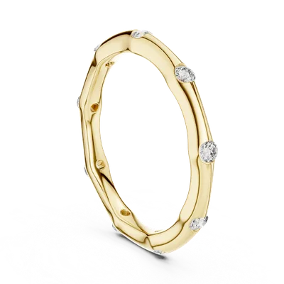 18K Gold Round Diamond Cluster Ring – 0.315 ct (1172)