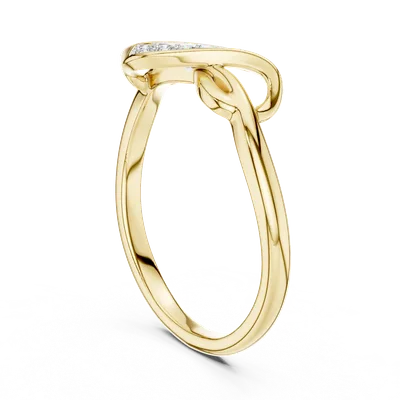 18K Gold Round Diamond Cluster Ring – 0.048 ct (12-10001-L)