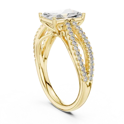 18K Gold Diamond Pavé Ring – 2.408 ct (704)
