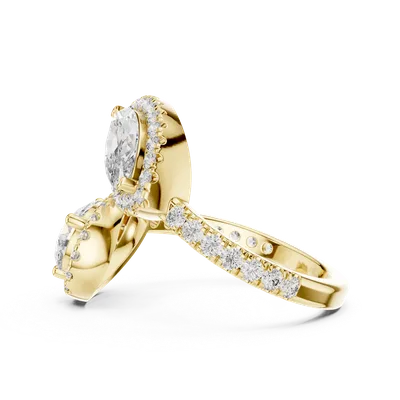 18K Gold Diamond Pavé Ring – 2.63 ct (9-10007L-14)