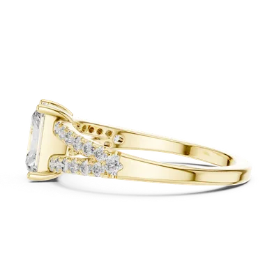 18K Gold Round Diamond Pavé Ring – 0.29 ct (9-10009L-21)