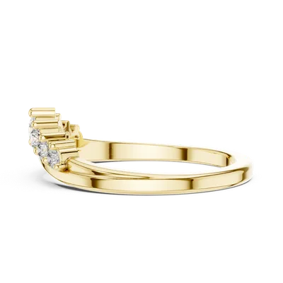 18K Gold Round Diamond Cluster Ring – 0.255 ct (9-10057L)