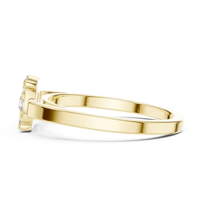 18K Gold Round Diamond Cluster Ring – 0.29 ct (9-10065L)