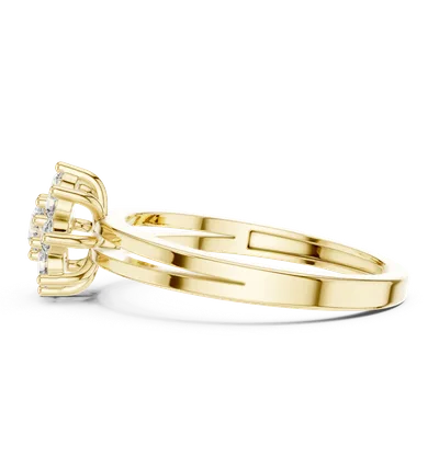 18K Gold Diamond Ring (ALR-141)