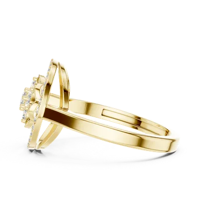 18K Gold Diamond Ring (ALR-154)