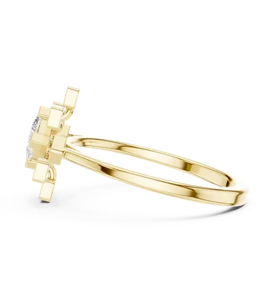 18K Gold Diamond Ring (ALR-208)