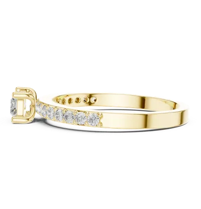 18K Gold Diamond Ring (ALR-80)