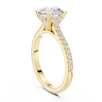 18K Gold Diamond Ring (DDLR-1003)