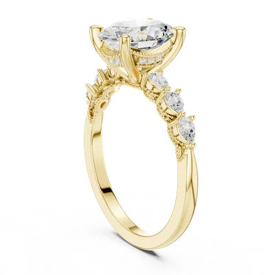 18K Gold Diamond Ring (DDLR-1005)