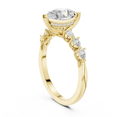18K Gold Diamond Ring (DDLR-1006)