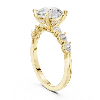18K Gold Diamond Ring (DDLR-1008)