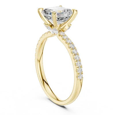 18K Gold Diamond Ring (DDLR-1009)