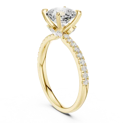 18K Gold Diamond Ring (DDLR-1010)