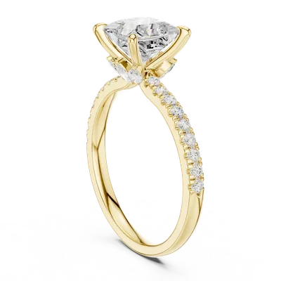 18K Gold Diamond Ring (DDLR-1014)