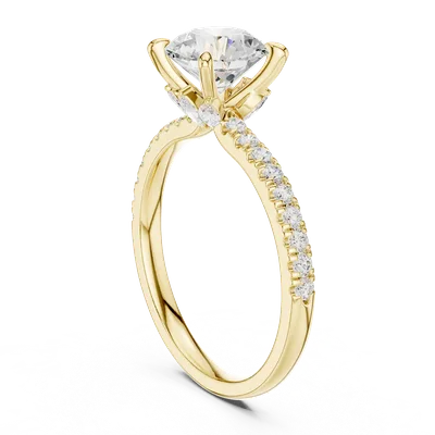 18K Gold Diamond Ring (DDLR-1016)