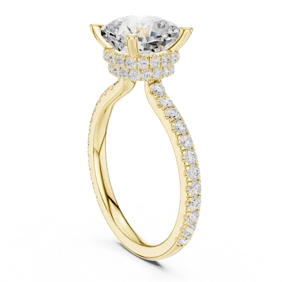 18K Gold Diamond Ring (DDLR-1017)