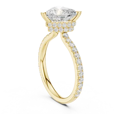 18K Gold Diamond Ring (DDLR-1018)
