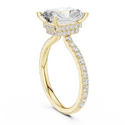 18K Gold Diamond Ring (DDLR-1019)