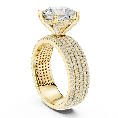 18K Gold Diamond Ring (DDLR-1022)