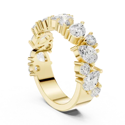 18K Gold Diamond Pavé Ring – 1.88 ct (DDLR-378)