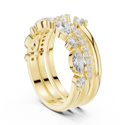 18K Gold Diamond Pavé Ring – 1.175 ct (DDLR-383)