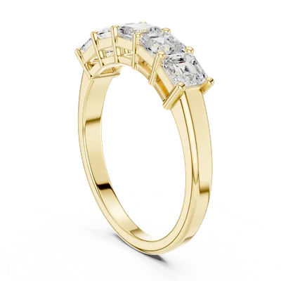 18K Gold Emerald Diamond Cluster Ring – 1.11 ct (DDLR-386)