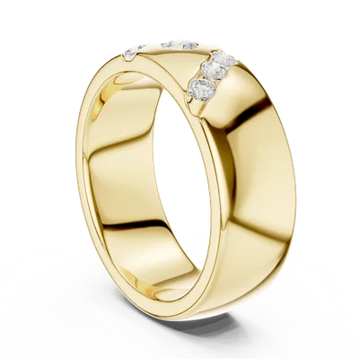 18K Gold Round Diamond Cluster Ring – 0.32 ct (DDLR-426)