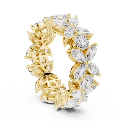18K Gold Diamond Pavé Ring – 2.1 ct (DDLR-439)