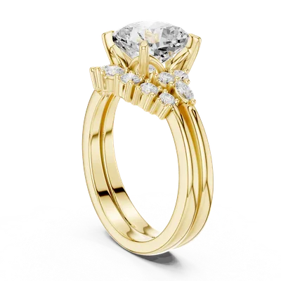 18K Gold Diamond Pavé Ring – 0.355 ct (DDLR-440)
