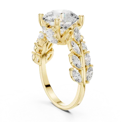 18K Gold Diamond Pavé Ring – 4.15 ct (DDLR-448)