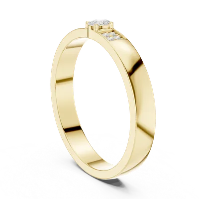 18K Gold Oval Diamond Cluster Ring – 0.032 ct (DDLR-452)