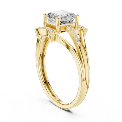 18K Gold Diamond Pavé Ring – 1.2 ct (DDLR-505)