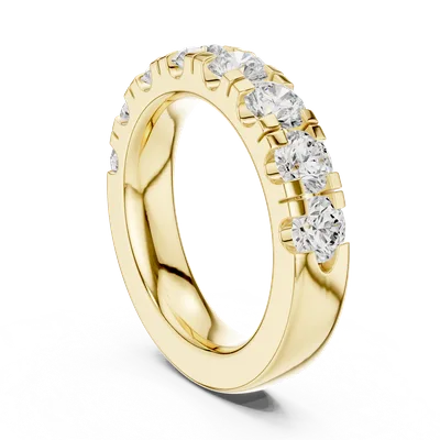 18K Gold Round Diamond Cluster Ring – 2.4 ct (DDLR-602)