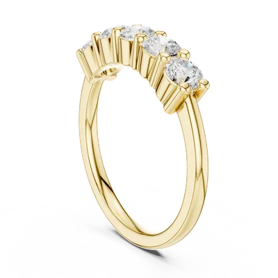 18K Gold Round Diamond Cluster Ring – 0.765 ct (DDLR-615)