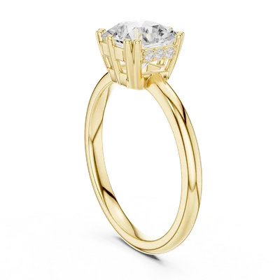 18K Gold Diamond Ring (DDLR-924)