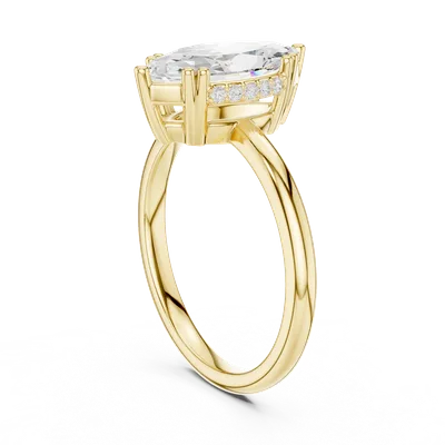 18K Gold Diamond Ring (DDLR-926)