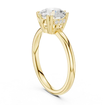 18K Gold Diamond Ring (DDLR-931)