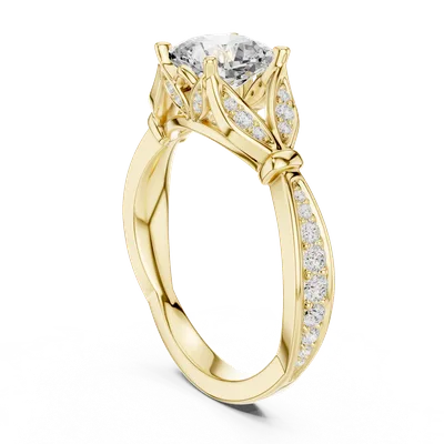 18K Gold Diamond Ring (DDLR-932)