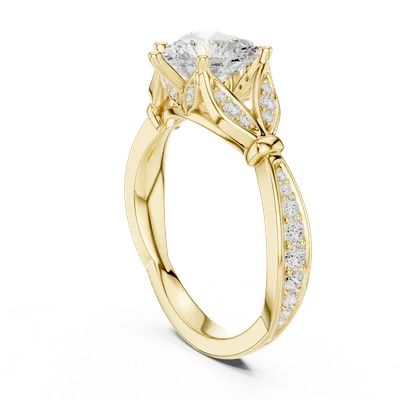18K Gold Diamond Ring (DDLR-934)