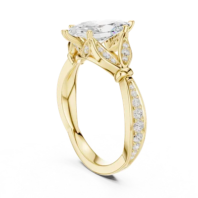 18K Gold Diamond Ring (DDLR-935)