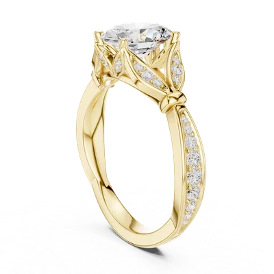 18K Gold Diamond Ring (DDLR-936)