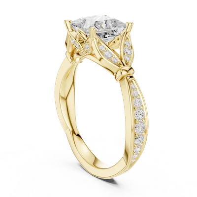 18K Gold Diamond Ring (DDLR-937)
