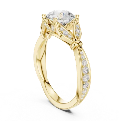 18K Gold Diamond Ring (DDLR-938)